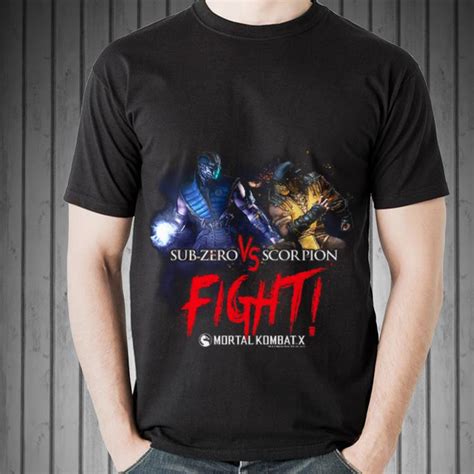 Awesome Mortal Kombat X Sub Zero Scorpion Fight shirt, hoodie, sweater ...