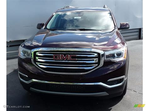 2018 Black Cherry Metallic GMC Acadia SLT AWD 122684346 Photo 4