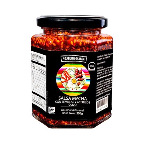 Salsa Macha El Sabor De Oaxaca Con Semillas Y Aceite De Olivo 250g