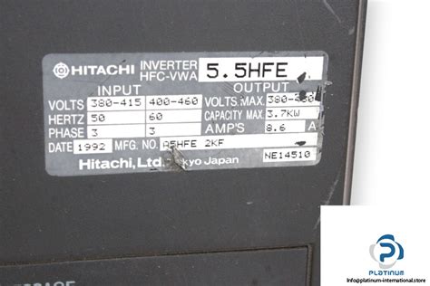 Hitachi Hfc Vwa Inverter Platinum International