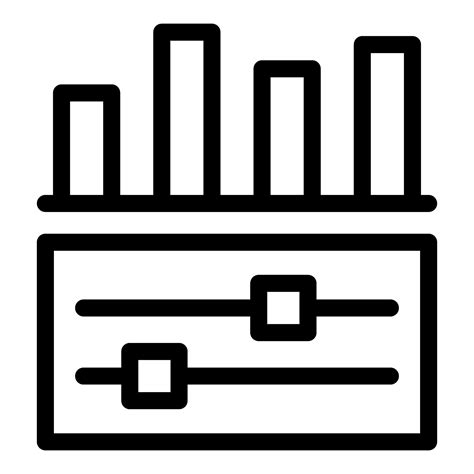 digital equalizer panel displaying audio levels  adjusted