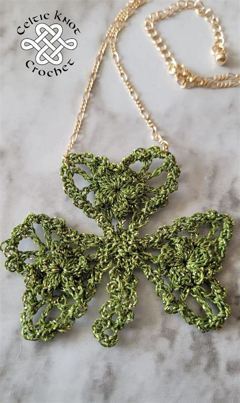 FREE Crochet Shamrock Square Pattern Celtic Knot Crochet Square