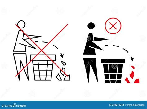 Keeping The Clean Forbidden Icon Pitch In Put Trash In Its Place