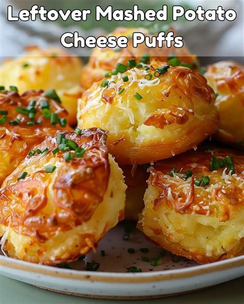 Leftover Mashed Potato Cheese Puffs Recipe Foodyhealthylife