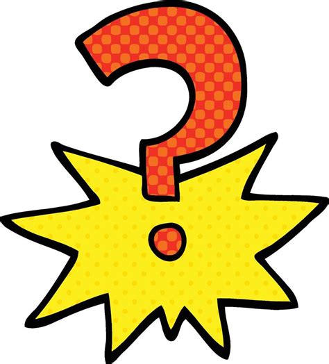 Comic Book Style Cartoon Question Mark 12409787 Vector Art At Vecteezy