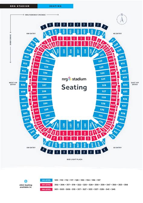 Nrg Stadium Seating Map