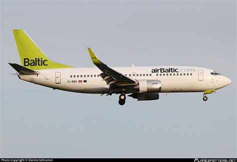 YL BBX Air Baltic Boeing 737 36Q WL Photo By Dennis Schramm ID