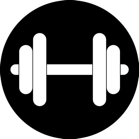 Dumbbell Barbell Fitness Sport Gym Fitness Icon Png F