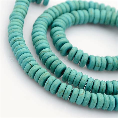 China Factory Synthetic Turquoise Beads Strands Dyed Heishi Beads