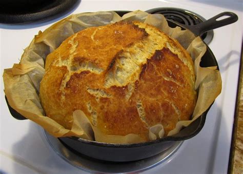 Crusty Cast Iron Baked Bread