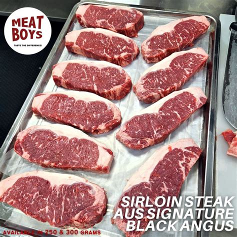 Jual SIRLOIN STEAK MB3 5 AUS SIGNATURE BLACK ANGUS Shopee Indonesia