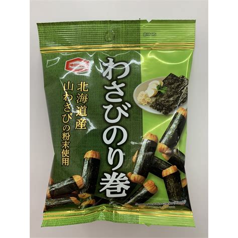 【吃貨福利社】日本 龜田製菓 山葵味海苔米果芥末味米果 蝦皮購物