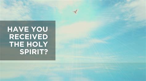 Have You Received The Holy Spirit Devotional Bsm