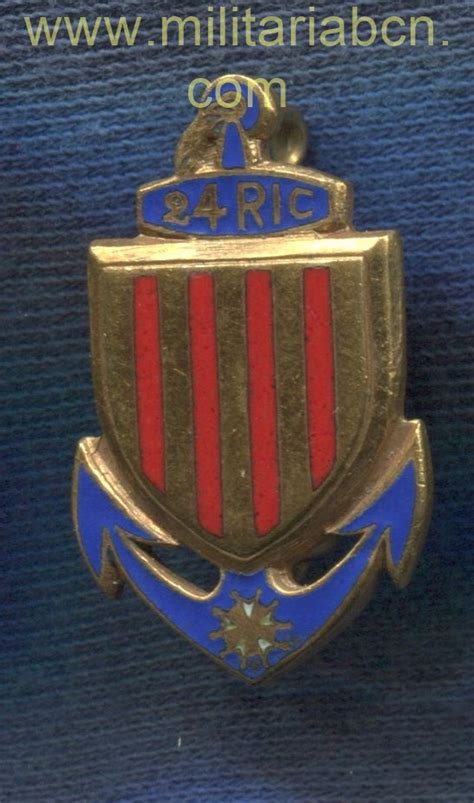 Insignia 24 Ric Régiment Dinfanterie Coloniale Indochine Drago Paris