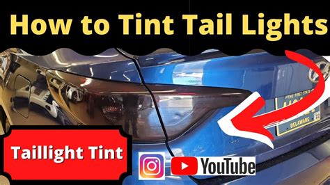 How To Tint Tail Lights Using Vvivid Taillight Tint Vinyl Youtube