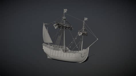 La Pinta - Ship - 3D model by A.K Store (@apo.khr) [c585d60] - Sketchfab