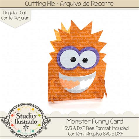 Monster Funny Card Studio Ilustrado