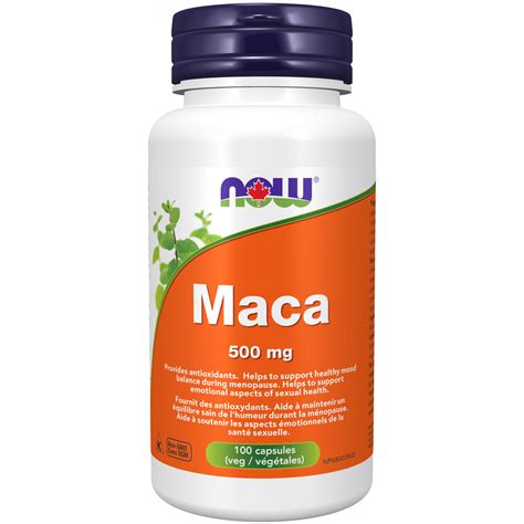 Maca 500 Mg Veg Capsules Now Foods Canada