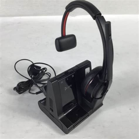 Plantronics Poly Savi 8210 W8210 Wireless Monaural Headset Dect 60 W Adapter Ebay