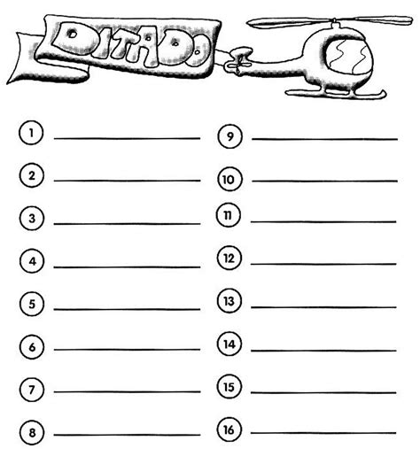 Blog Cantinho da Déia: MODELO DE DITADOS