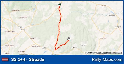 Ss Strazde Stage Map Rally Liep Ja Erc Rally Maps