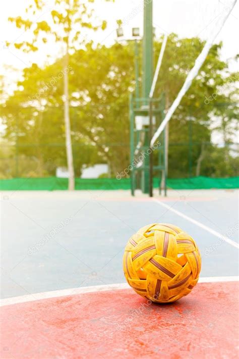 Sepak Takraw Bola En La Cancha