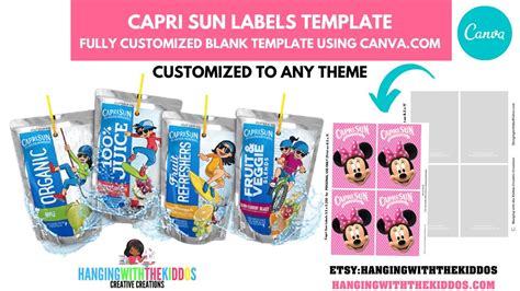 Capri Sun Template Free Printable Templates