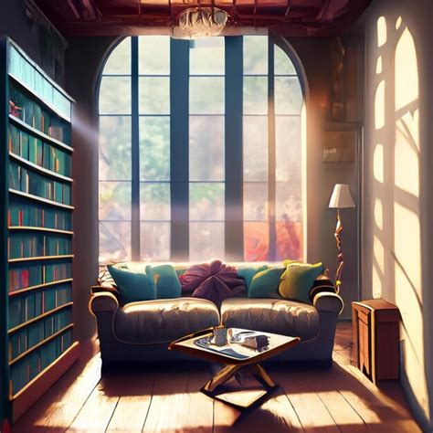 Premium Photo | Interior library room in the castle