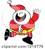 Royalty-Free (RF) Laughing Santa Clipart, Illustrations, Vector Graphics #1