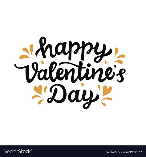 Happy Valentines Day Typography Poster Royalty Free Vector