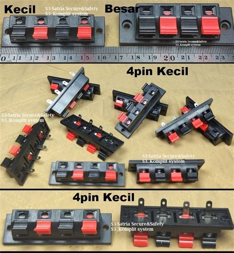 Jual Terminal Speaker Pin Kecil Jepit Kabel Pin Box Rakit Ampli