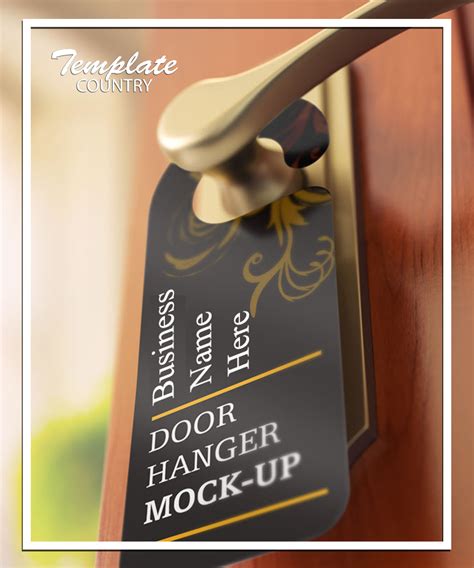 Lawn Care Door Hanger 8 Template Country