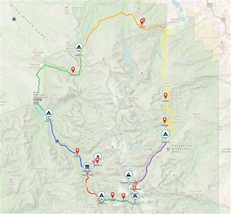 The Great North Wind River Range Backpacking Loop + Tourist Creek ...