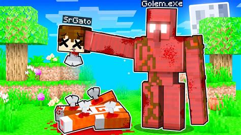 ¡minecraft Pero Existe El Iron Golem Del Terror A Las 300 Am 😨