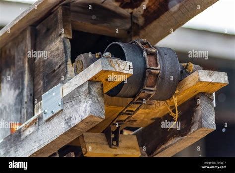 Wooden Saw Mill Saw Stock Photo Alamy