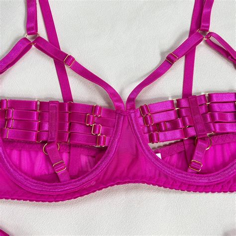 King Mcgreen Star Neon Sexy Lingerie Bandage Sexy Underwear Women Body
