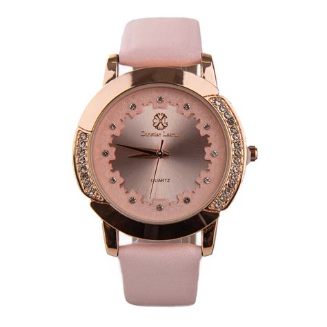 Montre Ronde Strass Bracelet En Cuir Femme Christian Lacroix Prix