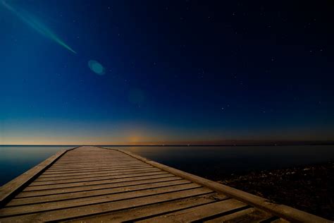 Free Images Sea Horizon Light Sky Bridge Night Sunlight Star