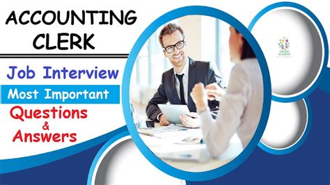 Accounting Clerk Interview Questions And Answers Youtube