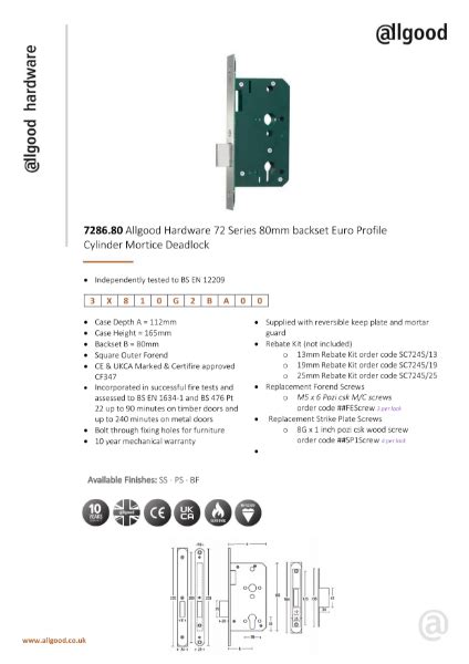 7286 80 Datasheet Iss04 Allgood Ltd NBS Source