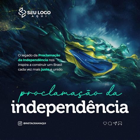 Premium Psd Feliz Dia De Setembro Proclamacao Da Independencia Do