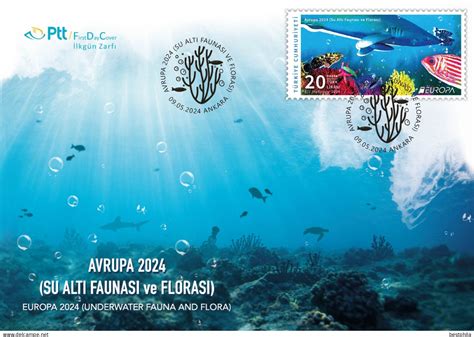 2024 Europa Cept 2024 Turkey Türkei Underwater fauna flora FDC