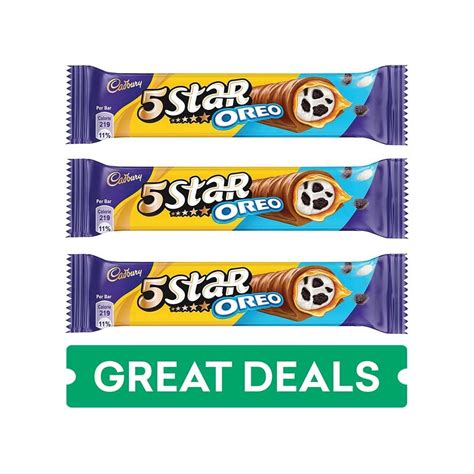 Cadbury 5 Star Oreo Chocolate Filled Bar Pack Of 3 Price Buy Online