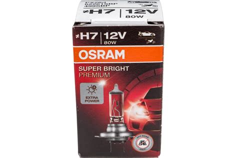 Автолампа OSRAM H7 80 PX26d SUPER BRIGHT RALLY 12V 10 100 62261SBP