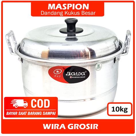 Jual Maspion Panci Steamer 5kg Nasi Tutup Aluminium 36cm Kukusan