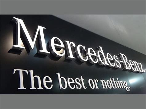 Mercedes-Benz Automotive Showroom Signage Suppliers and Manufacturers - Custom Design Mercedes ...