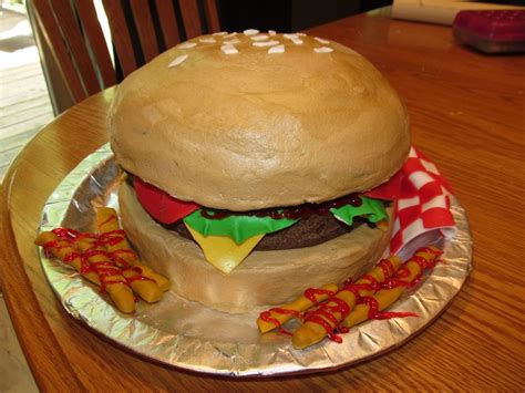 Cheeseburger Cake - CakeCentral.com