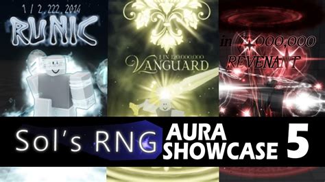 SOLS RNG AURA SHOWCASE 5 Sol S RNG YouTube