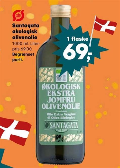 Santagata økologisk olivenolie tilbud hos SuperBrugsen