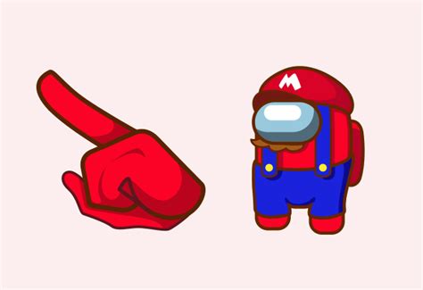 Among Us Super Mario Character Cute Cursor